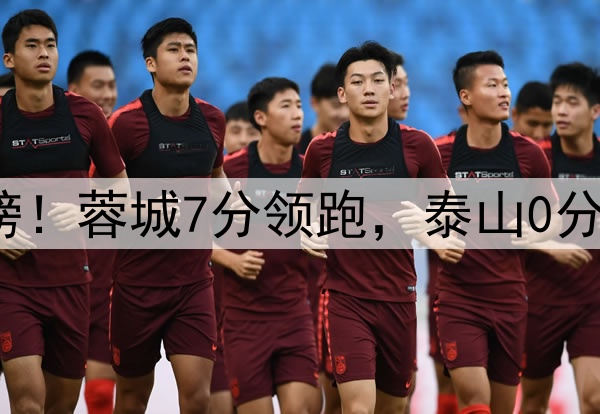 争冠“内战”积分榜！蓉城7分领跑，泰山0分垫底，下轮2场决战